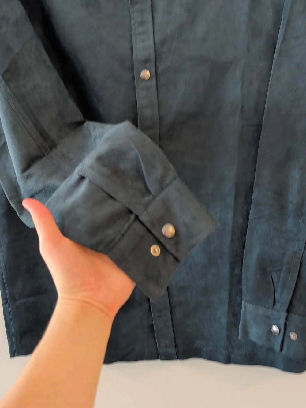 Banana Republic Dark Teal Button-Up Shirt Jacket
